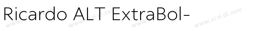 Ricardo ALT ExtraBol字体转换
